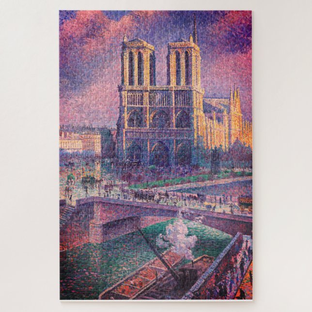 KATHEDRALE VON NOTRENDAME WASSERFARBE 6 PUZZLE (Vertikal)