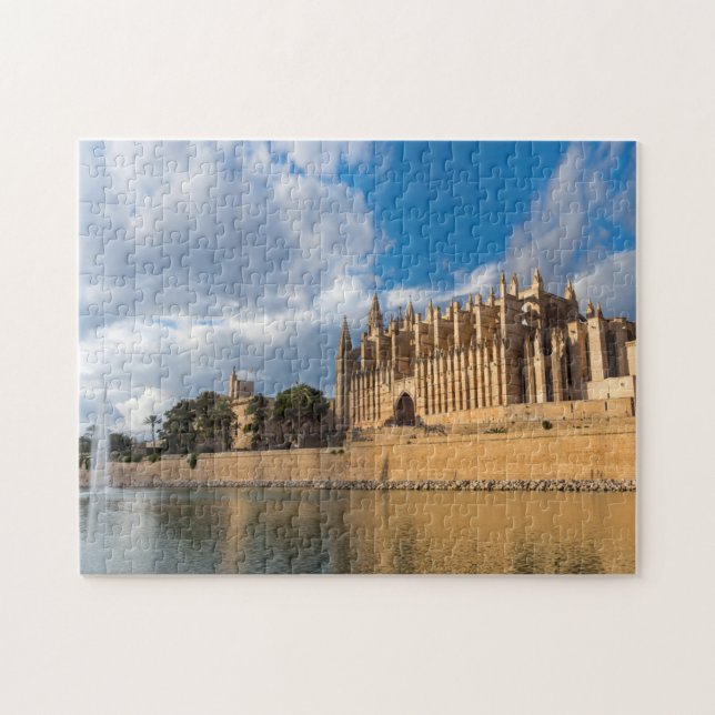 Kathedrale von Palma de Mallorca an der goldenen Puzzle (Horizontal)