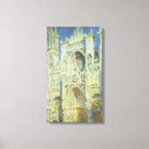 Kathedrale von Rouen, Westfassade, Sonnenlicht, Cl Leinwanddruck