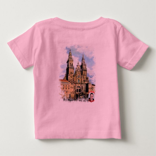 Kathedrale von Santiago Compostela Von ,(Zu Baby T-shirt (Rückseite)