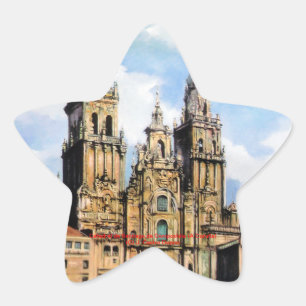 Kathedrale von Santiago Compostela Von ,(Zu Stern-Aufkleber