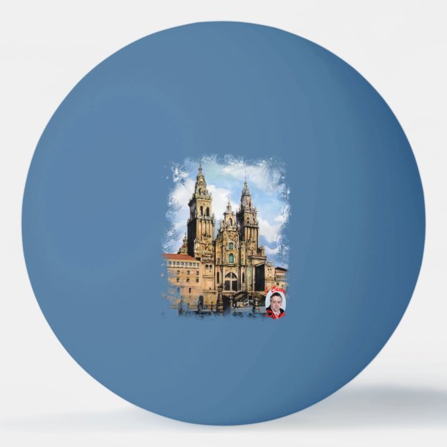 Kathedrale von Santiago Compostela Von ,(Zu Tischtennisball (Vorderseite)