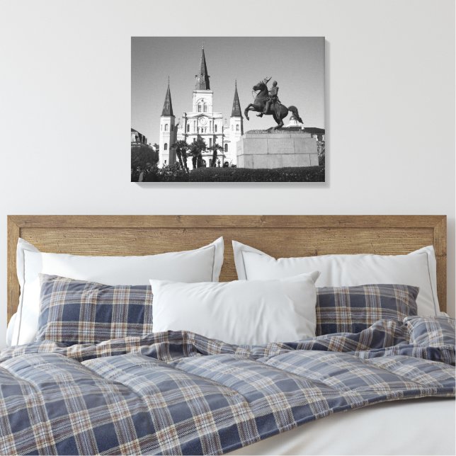 Kathedrale von St. Louis - Jackson Square Leinwanddruck (Insitu (Schlafzimmer))