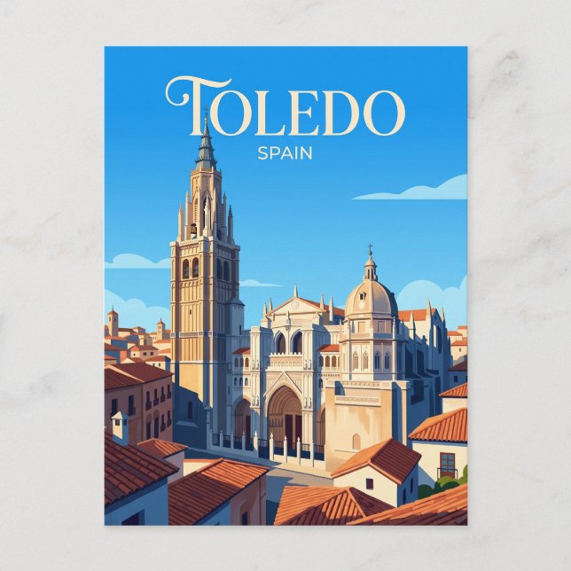 Kathedrale von Toledo Spanien Postkarte (Vorderseite)