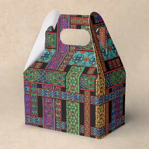 Kathedralen-Buntglas-Giebel-Geschenkbox Geschenkschachtel
