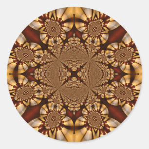 Kathedralen-Buntglas-Windows-Weiß-Kerzen Runder Aufkleber