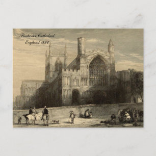 Kathedralen der England Serie: Rochester 1836 Postkarte