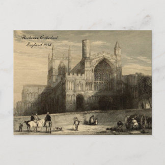 Kathedralen der England Serie: Rochester 1836 Postkarte