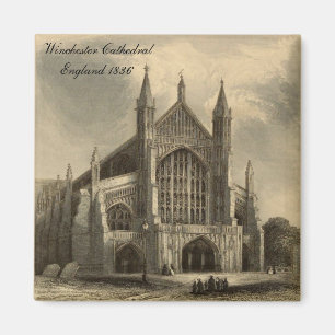 Kathedralen Englands: Winchester 1836 Magnet