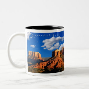 Kathedralen-Felsen-Tal-Tasse Zweifarbige Tasse