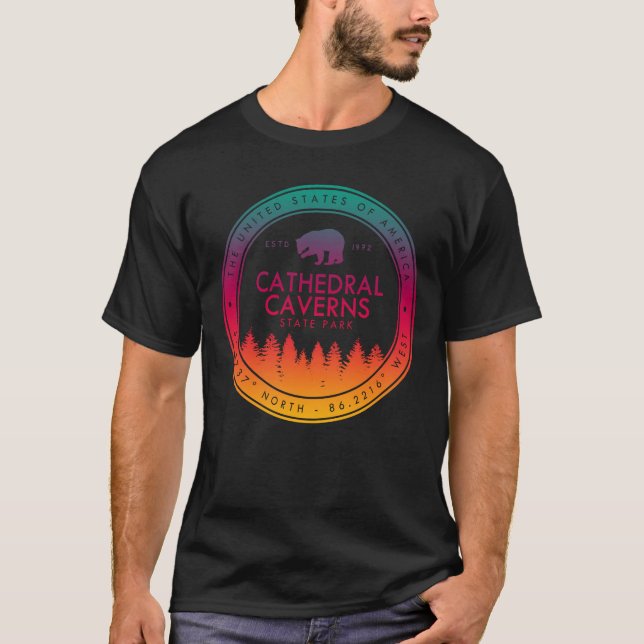 Kathedralen-Höhlen-Staats-Park-Alabama-Andenken T-Shirt (Vorderseite)