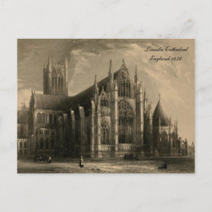 Kathedralen von England Serie: Lincoln 1836 Postkarte