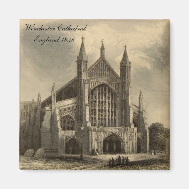 Kathedralen von England: Winchester 1836 Magnet (Vorne)
