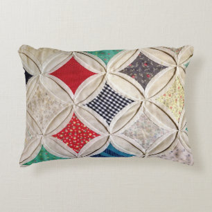 Kathedralenfenster-Quiltmuster Dekokissen