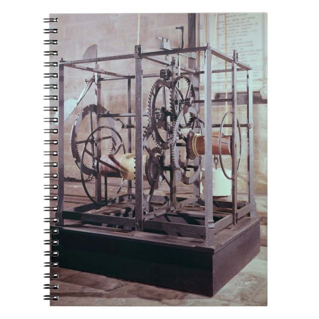 Kathedralenuhr hergestellt für den Turm in Notizblock (Vorderseite)