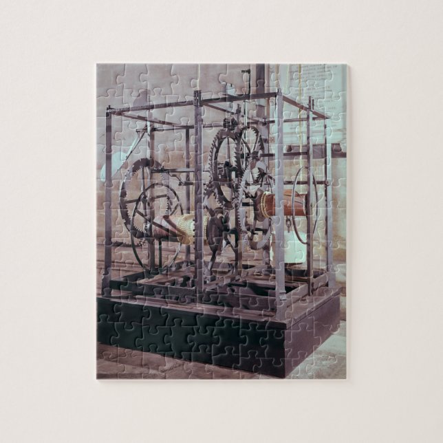 Kathedralenuhr hergestellt für den Turm in Puzzle (Vertikal)