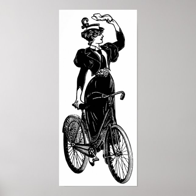 Katherine, ein Vintager Radfahrer Poster (Vorne)