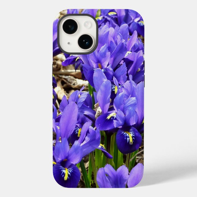 Katherine Hodgkin Irises Lila Frühlingsfloral Case-Mate iPhone Hülle (Rückseite)