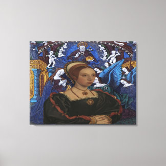 KATHERINE HOWARD QUEEN ENGLAND & ANNUNCIATION LEINWANDDRUCK