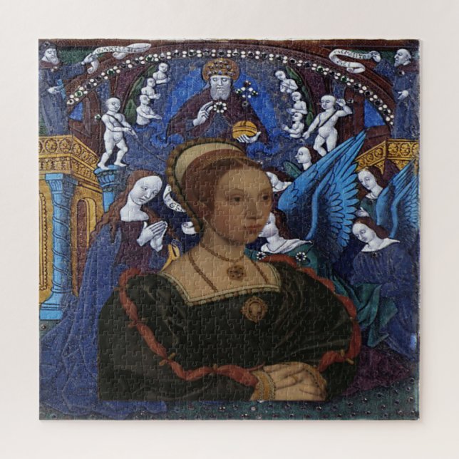 KATHERINE HOWARD QUEEN ENGLAND & ANNUNCIATION PUZZLE (Vertikal)