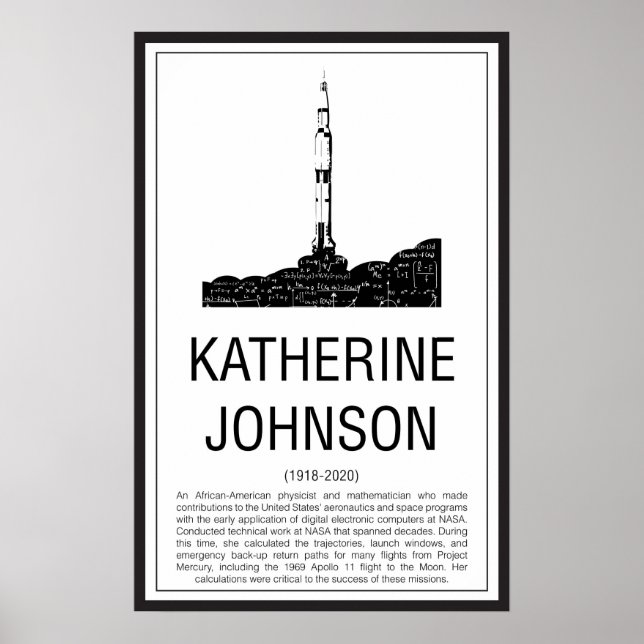 Katherine Johnson Poster (Vorne)