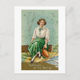 Kathleen im Frühling Postkarte