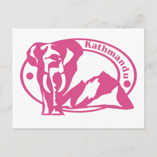 Kathmandu Briefmarke Postkarte