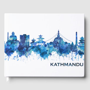 Kathmandu Nepal Skyline Blue Gästebuch