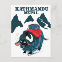 Kathmandu Nepal Travel Poster