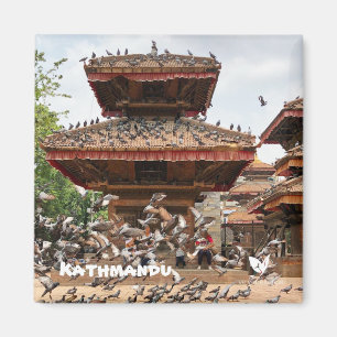 Kathmandu-Tempel - von Velvet Escape Magnet