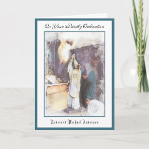Katholic Priest Ordination Religious Jesus Card Karte