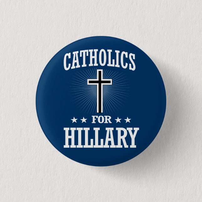 KATHOLIKEN FÜR HILLARY BUTTON (Vorderseite)
