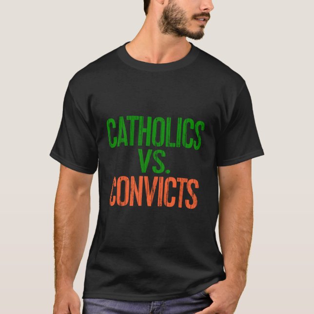 Katholiken Vs verurteilt Long Sleeve Shirt Footbal (Vorderseite)