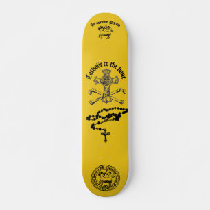 Katholisch bis Knochen - Skateboard, 7 ¾ Zoll Dec Skateboard