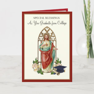 Katholische Abschlussfeier Sacred Heart Rosen  Karte