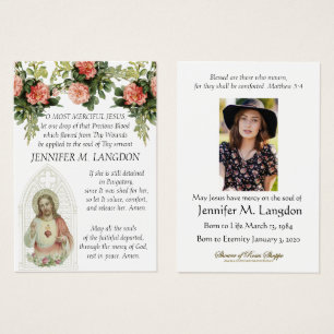 Katholische Beerdigung Jesus Vintages Gebet floral