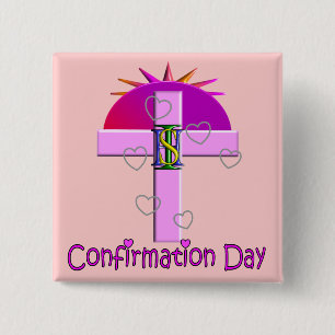 Katholische Bestätigungs-Tagesgeschenke für Kind Button
