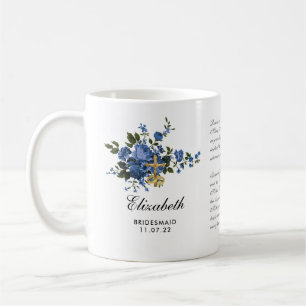 Katholische Blaue Rose Crucifix Gebet Bridesmaid Kaffeetasse