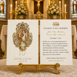 Katholische Blütengolden Hochzeit der Heiligen Kar