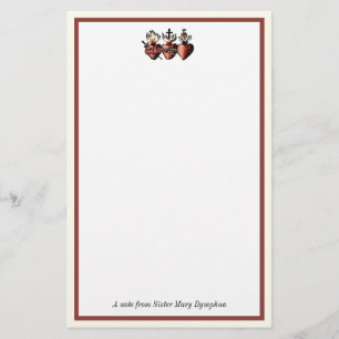 Katholische Drei Herzen Jesus Mary Joseph Religiou Briefpapier
