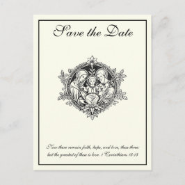 Katholische Elfenbeinküste Elegant SAVE THE DATE  Ankündigungspostkarte