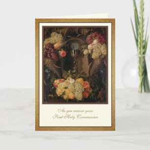 Katholische Erste Heilige Kommune Jesus Eucharist Karte