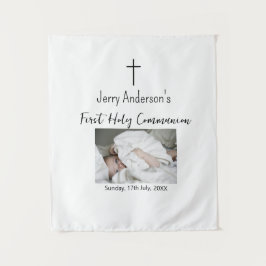 Katholische erste heilige Kommunion einfache QR mi Wandteppich