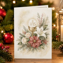 Katholische eucharistische Weihnachts-Blumen-Feier