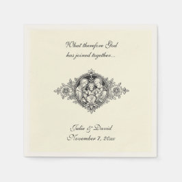 Katholische Gastgeschenk Hochzeit Heilige Familie  Serviette