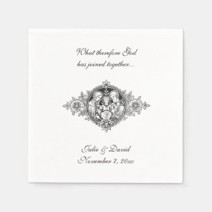 Katholische Gastgeschenk Hochzeit Heilige Familie  Serviette