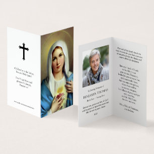 Katholische Gebetskarte   Italienische Mary