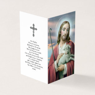 Katholische Gebetskarte Lamm Gottes Visitenkarten