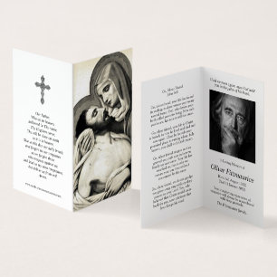 Katholische Gebetskarte Mary Cradles Jesus