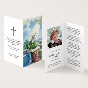 Katholische Gebetskarte St. Anne & Mary 2 Visitenkarten